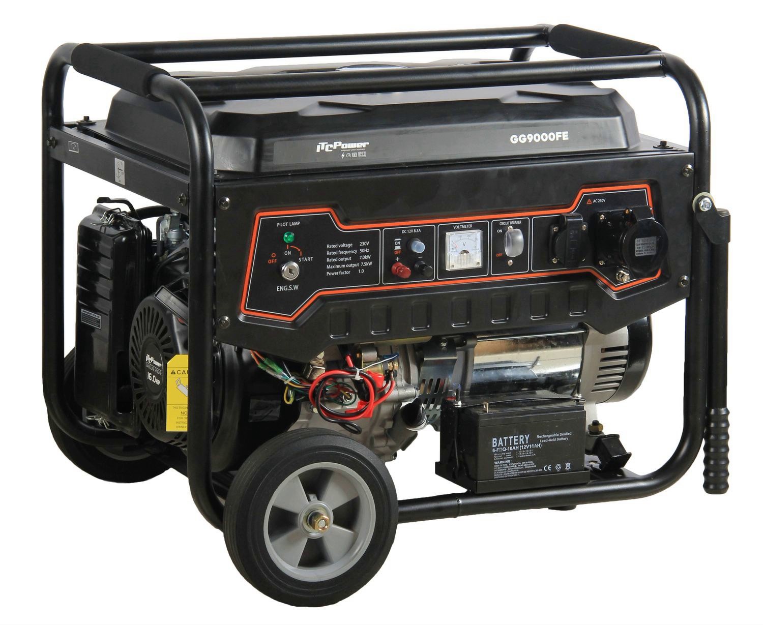 Бензиновий генератор ITC POWER GG9000FE