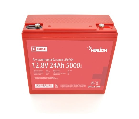 Акумуляторна батарея Merlion LiFePO4 12.8V 24AH BMS 10122